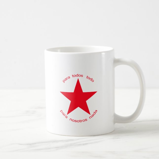 Taza De Café Estrella roja Zapatista (Derecha)