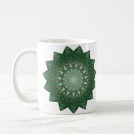 Taza De Café Estrella verde Mandala
