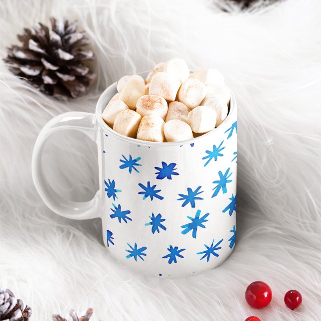 Taza De Café Estrellas acuarelas - azul (Subido por el creador)