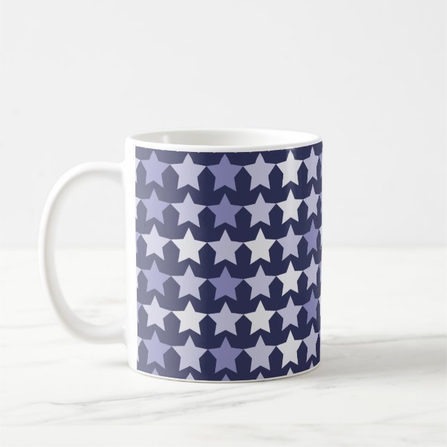 Taza De Café Estrellas azules de la Marina Patriótica (Izquierda)