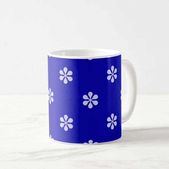 Taza De Café Estrellas azules simple mínimo (Anverso derecho)