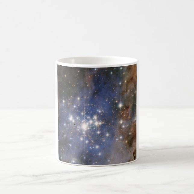 Taza De Café Estrellas de diamantes en el espacio de burbujas d (Centro)