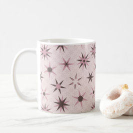 Taza De Café Estrellas de Geo Rosa bonito - patrón.