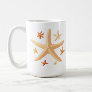 Taza De Café Estrellas de mar y las pequeñas