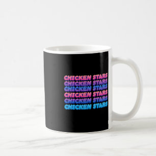 Taza De Café Estrellas de pollo repetitivas estéticas Eslogan d