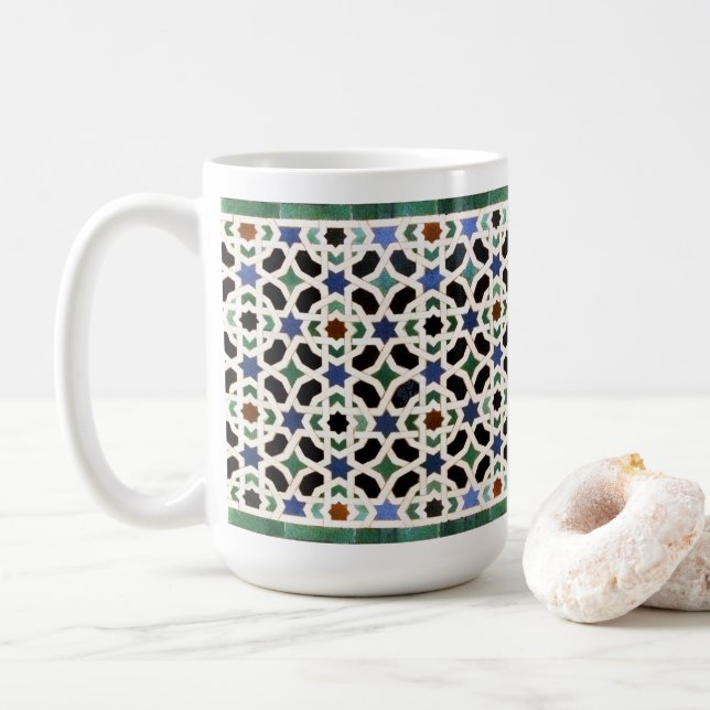 Taza De Café Estrellas de tela marroquí (Con donut)
