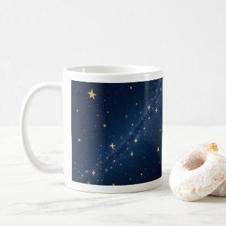 Taza De Café estrellas en el cielo nocturno