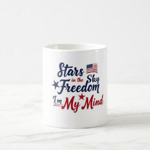 Taza De Café Estrellas en el Festival Sky Freedom - Elegante pa