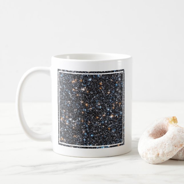 Taza De Café Estrellas en la masa galáctica de la Vía Láctea. (Con donut)