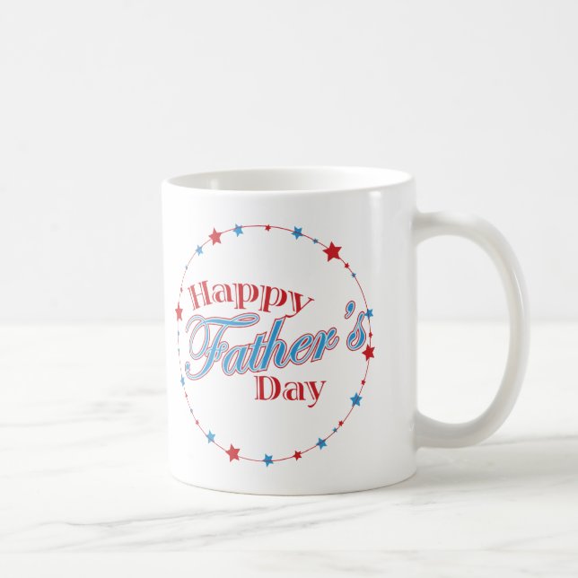 Taza De Café Estrellas felices del día de padre (Derecha)