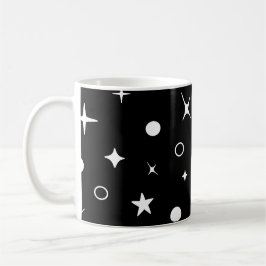 Taza De Café Estrellas nocturnas del cielo negro