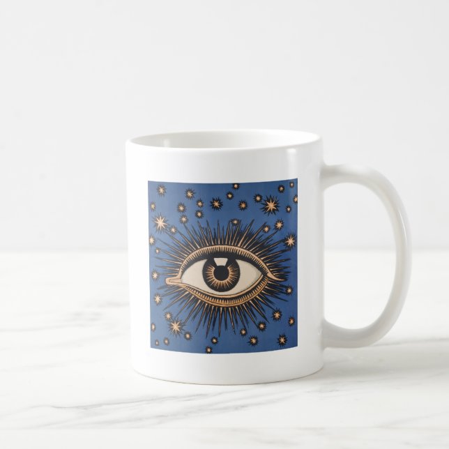 Taza De Café Estrellas oculares Luna Celeste Nouveau (Derecha)