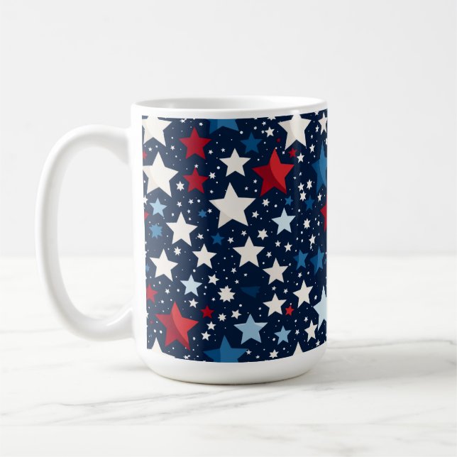 Taza De Café Estrellas Patrióticas  (Izquierda)