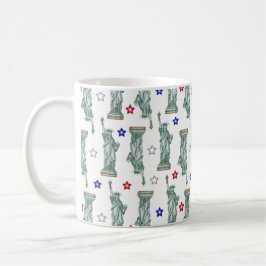 Taza de café Estrellas Patrióticas - Estatua de la
