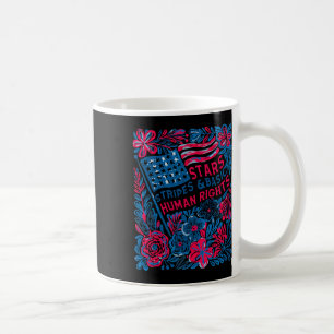 Taza De Café Estrellas Rayas Derechos Humanos 4 De Julio Floral