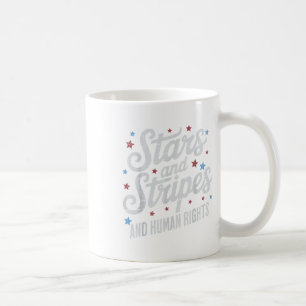 Taza De Café Estrellas Rayas Y Derechos Humanos 4 De Julio Igua
