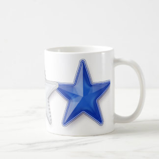 Taza De Café Estrellas rojas, blancas y azules
