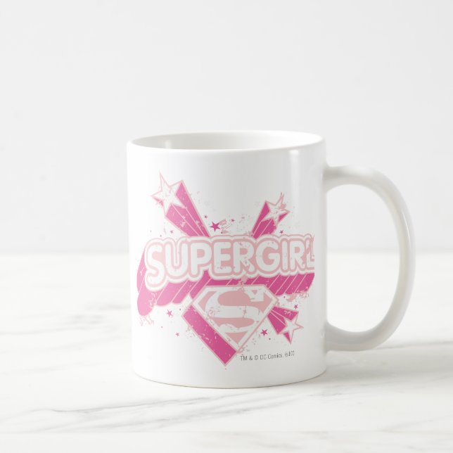 Taza De Café Estrellas superchica y logotipo (Derecha)