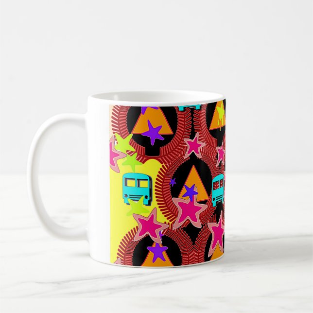 Taza De Café Estrellas y Autobuses (Izquierda)