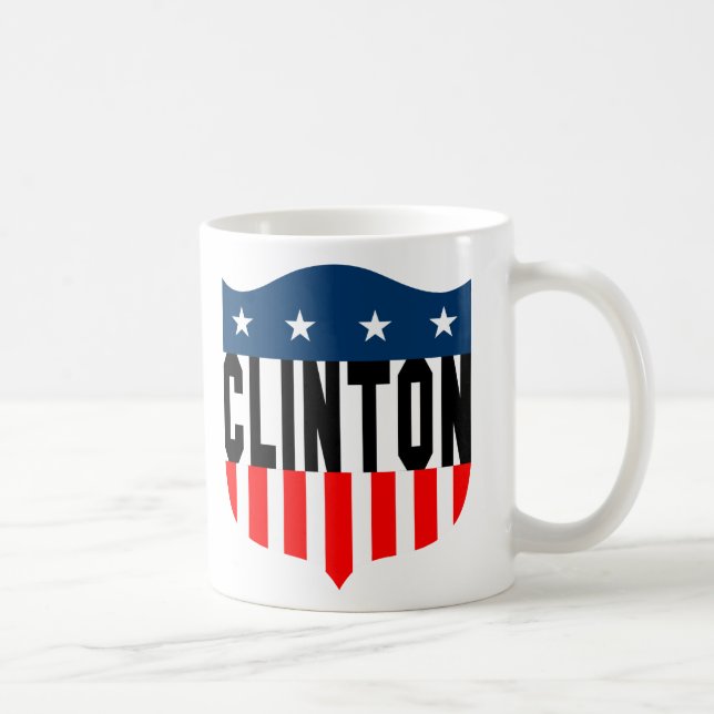 Taza De Café estrellas y franjas de hillary clinton (Derecha)