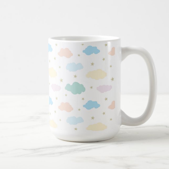 Taza De Café Estrellas y nubes pastorales (Derecha)