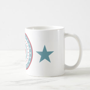 Taza De Café Estrellas y rayas 4 de julio Café Mug
