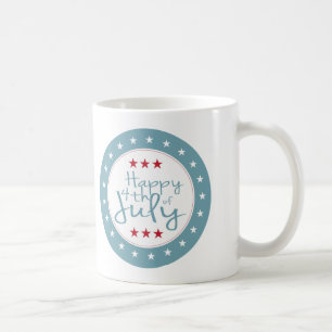 Taza De Café Estrellas y rayas 4 de julio Café Mug