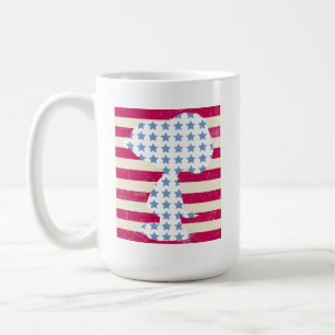 Taza De Café Estrellas y rayas de época sonora