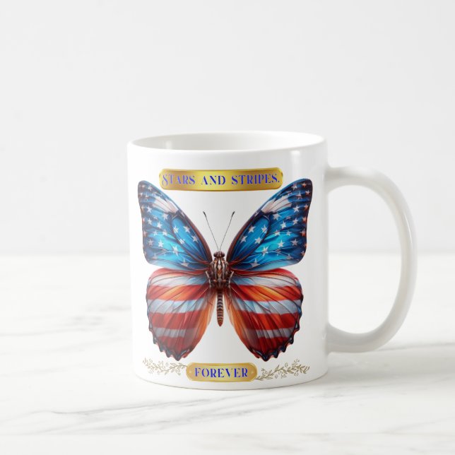 Taza De Café "¡Estrellas y rayas para siempre!" Magia Revelació (Derecha)