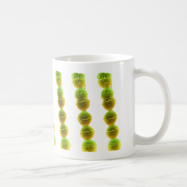 Taza de café - estreptococo (verde en blanco) (Derecha)
