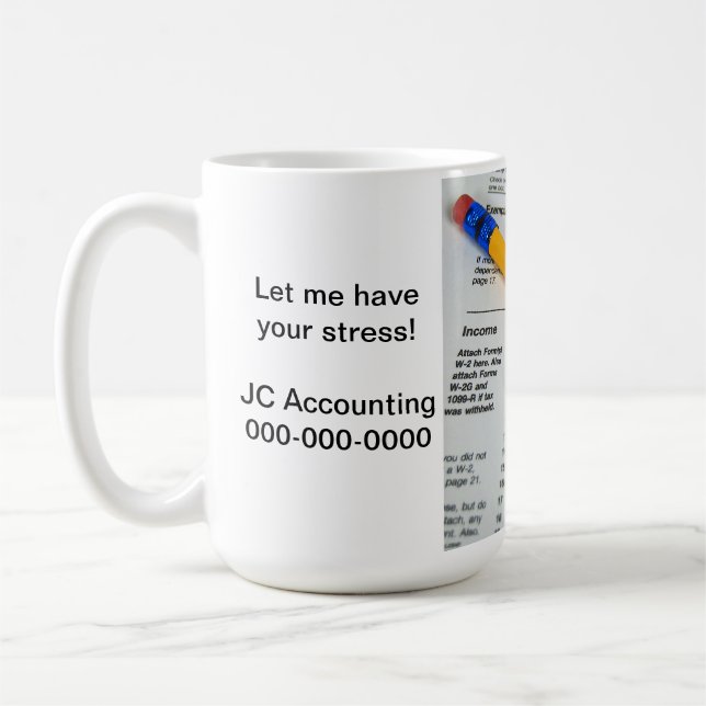 Taza De Café Estrés fiscal (Izquierda)