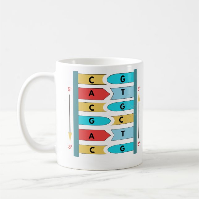 TAZA DE CAFÉ ESTRUCTURA DE ADN (Izquierda)