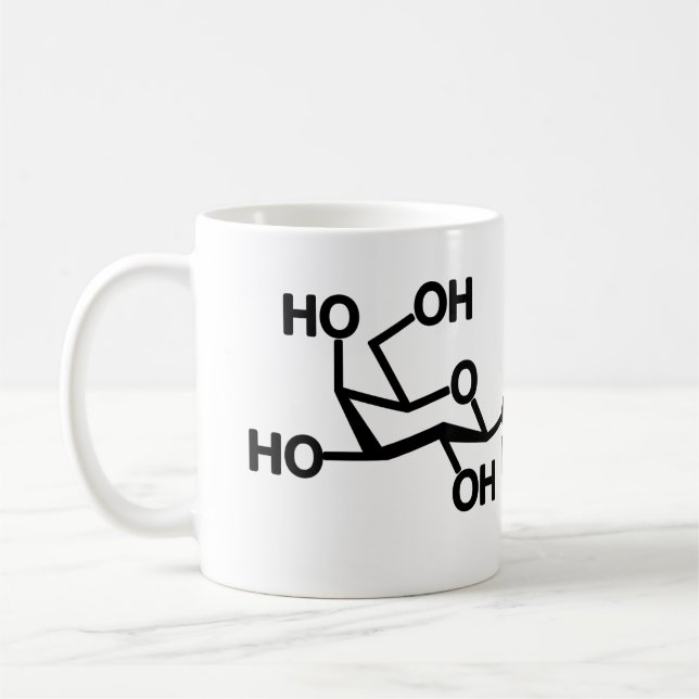 Taza De Café Estructura de la leche de lactosa (Izquierda)