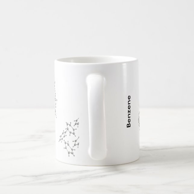 Taza De Café Estructuras del benceno (Mango)