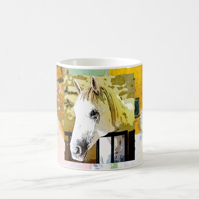 Taza De Café Estuche para iPhone de pintura de caballos (Centro)