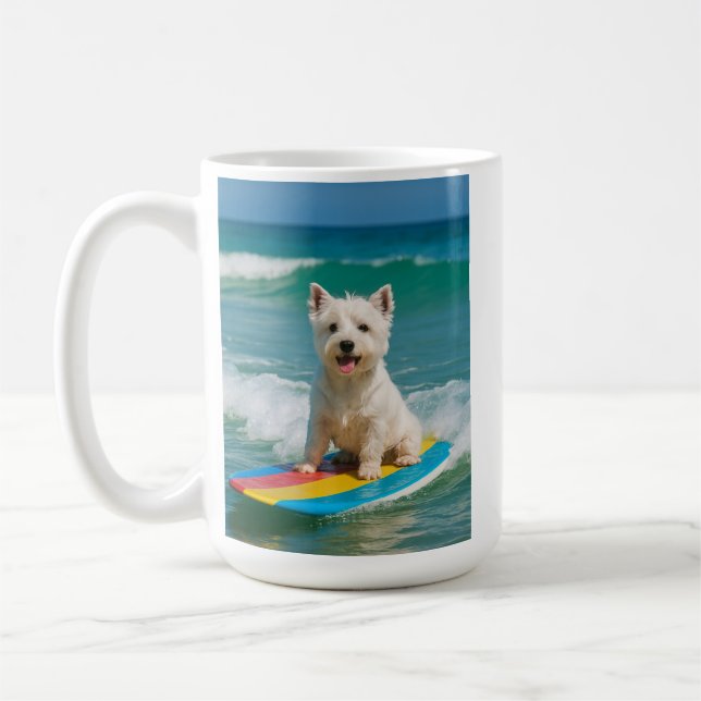 Taza De Café Estuche Westie Phone (Izquierda)