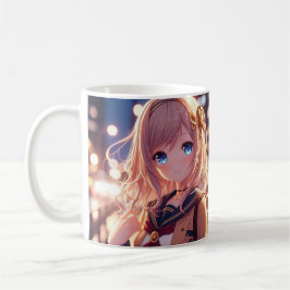 Taza De Café estudiante de anime
