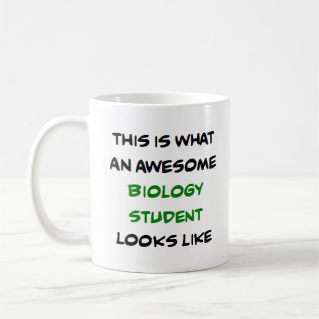 Taza De Café estudiante de biología, impresionante (Izquierda)