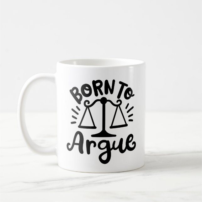 Taza De Café Estudiante de Derecho "nacido para la discusión" (Izquierda)