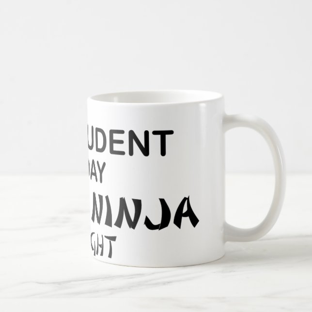 Taza De Café Estudiante de Derecho Ninja mortal (Derecha)