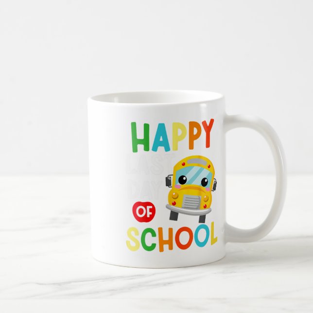 Taza De Café Estudiante De Hospedaje De Autobús Escolar Feliz Ú (Derecha)