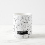 Taza De Café Estudiante de Química de Patrón de Fórmula Química<br><div class="desc">Funny Patrón de Fórmula Química para Mugs de Estudiantes de Química.</div>