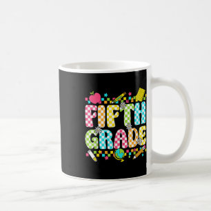 Taza De Café Estudiante de quinto grado Groovy recuperado