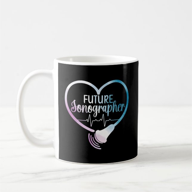 Taza De Café Estudiante De Sonografía Futura Para Ser Estudiant (Izquierda)