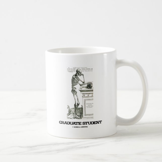 Taza De Café Estudiante de tercer ciclo (esqueleto) (Derecha)