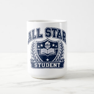Taza De Café Estudiante Estrella – Orgullo del Campus Multitale