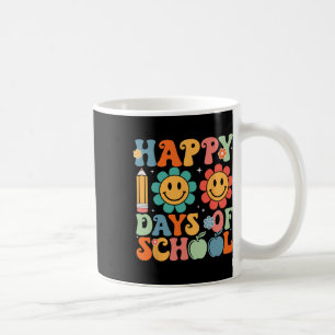 Taza De Café Estudiante Groovy Teacher 100° Día de la Escuela F
