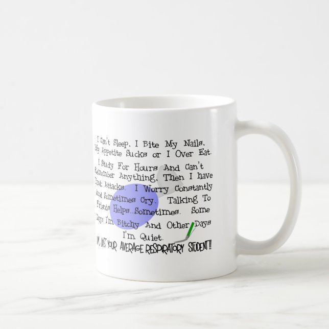 Taza De Café Estudiante respiratorio medio (Derecha)