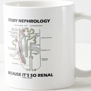 Taza De Café Estudiar la nefrología porque es tan renal