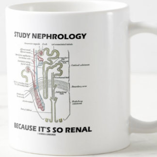 Taza De Café Estudiar la nefrología porque es tan renal
